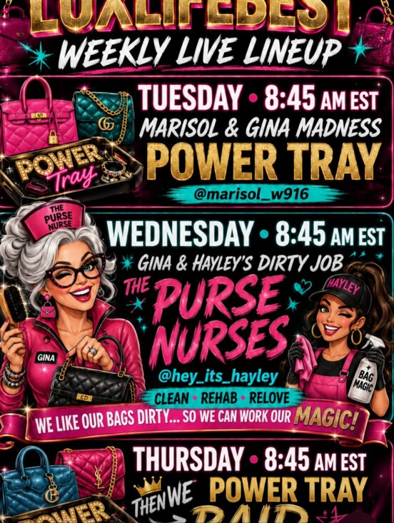 can't Other - 💋LIVE FLYER Join Me Tues Weds Thurs 845am Est ALWAYS BAGS AND BLING